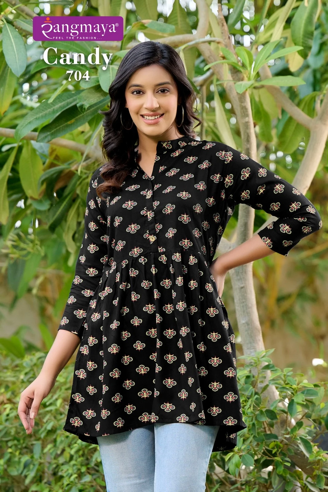 Rangmaya Candy Vol 7 Fancy Wholesale Short Tops Catalog — Wholesale Kurtis, Rangmaya wholesale from Surat — view 6